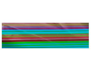 Unidad Pliego Papel Celofan Decorativo Con Diseños Rayas 3 Colores 76X100Cm