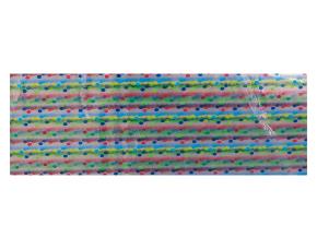 Paquete 50 Pliegos Papel Celofan Decorativo Con Diseños Puntos 3 Colores 76X100Cm