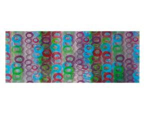 Unidad Pliego Papel Celofan Decorativo Con Diseños Circulos 3 Colores 76X100Cm