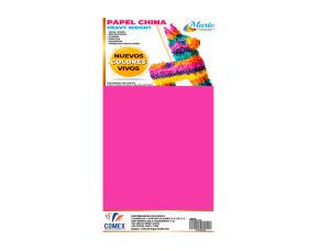 Paq.100 Pliegos Papel China Rosado \
