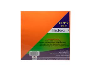 Pk.100 Pap.copy Vic T/C Naranja