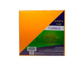 Pk.100 Pap.copy Vic T/C Naranflouresente