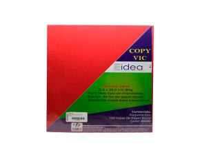 Pk.100 Pap.copy Vic T/C Rojo