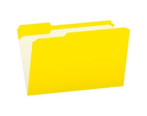 Caja 100 Folders Amarillo Tamaño Carta 8.5\