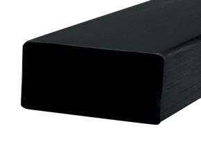 Tubo Rectangular Acero Inox Negro Mate 304, 10Mmx30Mmx1.5Mmx3Mtrs