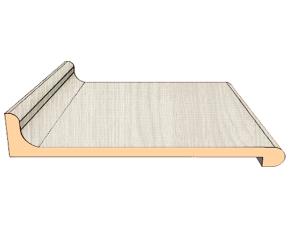 Cubierta Postformada 2X8 Con Salpicadera Lino Mate