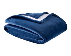 Manta Sherpa Color Azul Marino, 50\