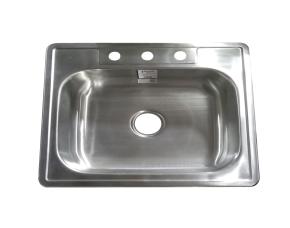 Lavatrasto Sencillo 1 Orif 63X56Cms Acero Inox