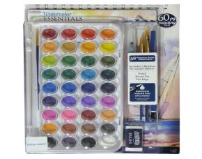 Paq. Pad Para Pintura Con 36 Acuarela, Pinceles, Lapices Y Borrador