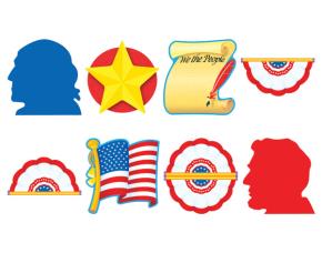 Pqt 42 Pc Figura Band Usa Carto  Patriotic Pride