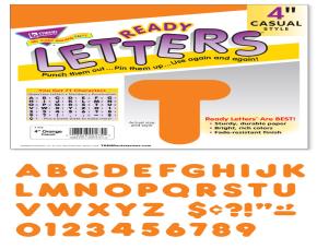 Pqt 72 Letra Num Sign Naranja