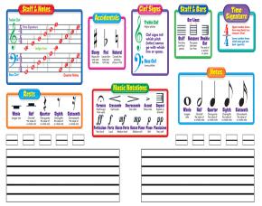 Pqt 20 Pcs Notas Musicales