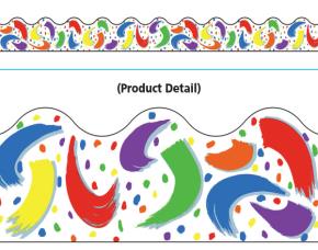 Pqt 12 Bordes Manchas Colores2.5X39\