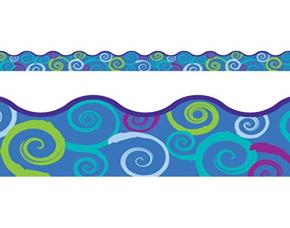 Pqt 12 Bordes Remolinos Azules2.5X39\