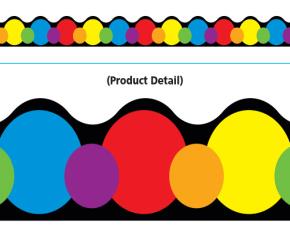PQT 12 BORDES BOLAS COLOR BASICOS 2.5X39\"