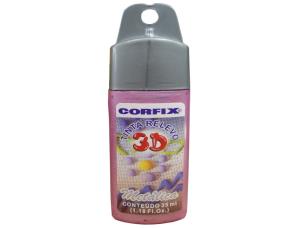 Bote Pint.3D P/Teji.relieve 35Ml Metal Rosa