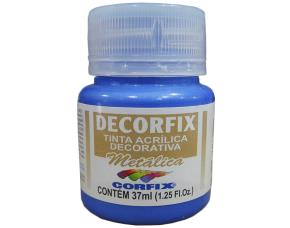 Bote Pint.decorfix Acril.metal.37Ml Azul