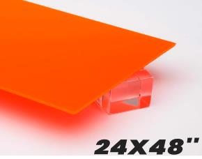 Lamina Acrilica Naranja.3Mm 24X48\