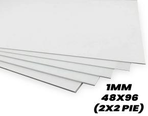 PIEZA LAMINA PVC BLANCA 1MM 48´´X96´ (2X2 PIE)