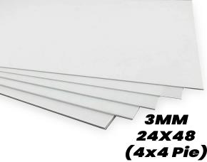 PIEZA LAMINA PVC BLANCA 3MM 48X48\
