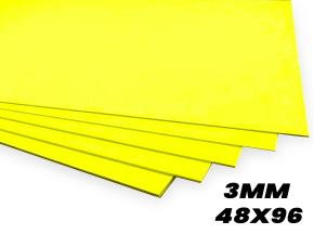 LAMINA PVC AMARILL 3MM 48X96