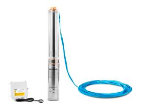 Bomba De Agua Sumergible 3Hp 220V/60Hz, C/Control Cob004, Aquastrong