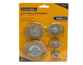 Set 5 Pzs Cepillo De Alambre Redonda  Uyu