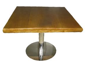 Mesa C/Base Tubo Cromado