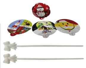 Globo Pequeño De Navidad Con Base Blanca