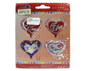 GLOBOS CON MENSAJES TE AMO