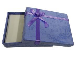 Caja Carton P/Joyeria Chongo Morado