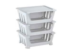 Canasta Organizadora Gris Hielo