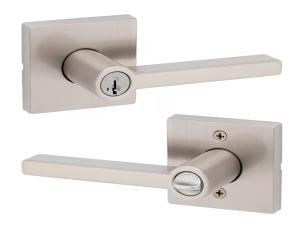 Manija Halifax Kwikset C/Llave Smt Niquel Satinado