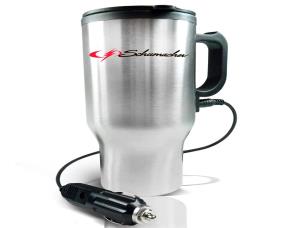 Taza Cromada Termica C/Tapadera 12V Schumacher P.uso En Carro