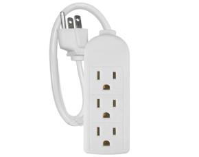 Regleta Multicontacto 15A/125V Blanca 3 Salidas